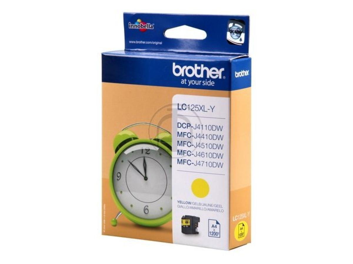 Brother – Brother LC-125 (LC-125XLY) – Cartouche Jaune Original – PROD-586 – Geel – Hoge Capaciteit – Cartouches d'encre – ShopyInk België