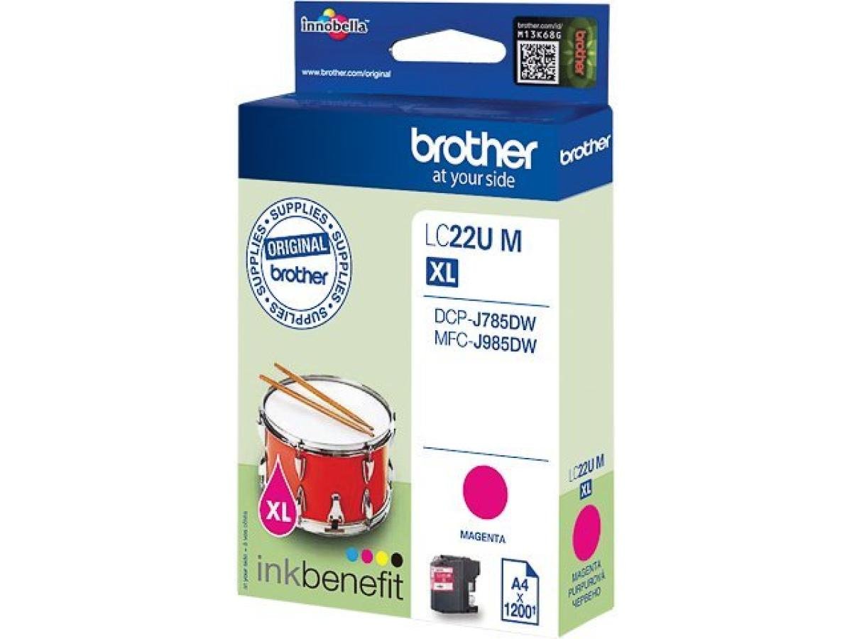 Brother – Brother LC-22U (LC-22UM XL) – Cartouche Magenta Original – PROD-621 – Standaard Capaciteit – Cartouches d'encre – ShopyInk België