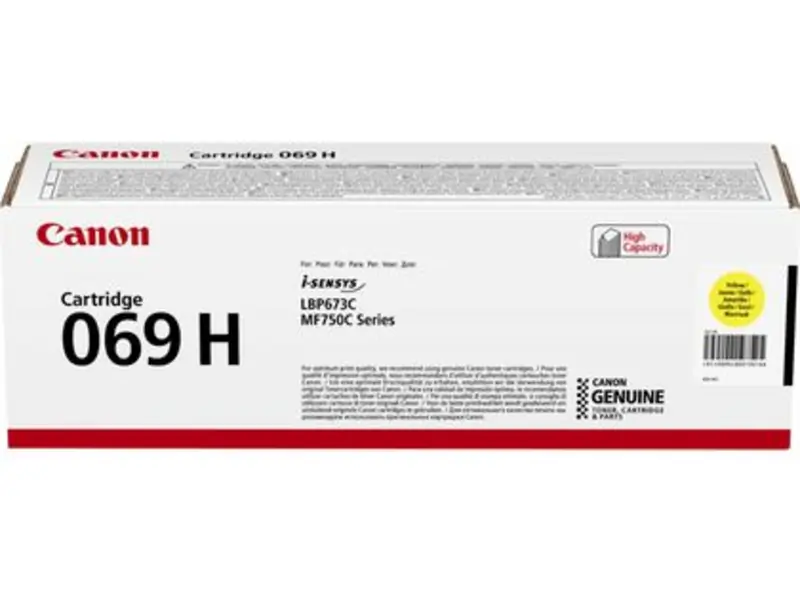 Canon – Canon 069 (069H Y) – Toner Jaune Original – Geel – Hoge Capaciteit – Cartouches toner – ShopyInk België