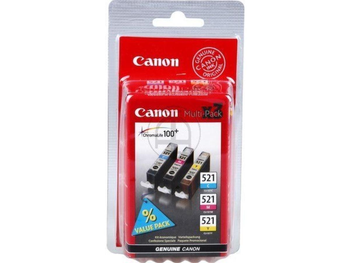 ShopyInk Canon CLI-521 (CLI-521C/M/Y) – Cartouche Couleur Original