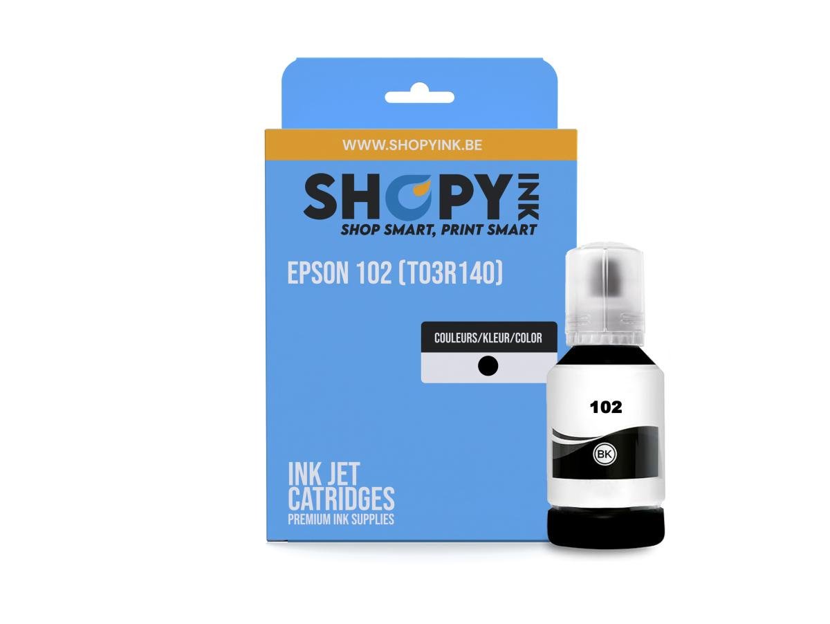 Epson 102 (T03R140) – Cartouche Noir Compatible – Zwart – Standaard Capaciteit – Cartouches d'encre – ShopyInk België