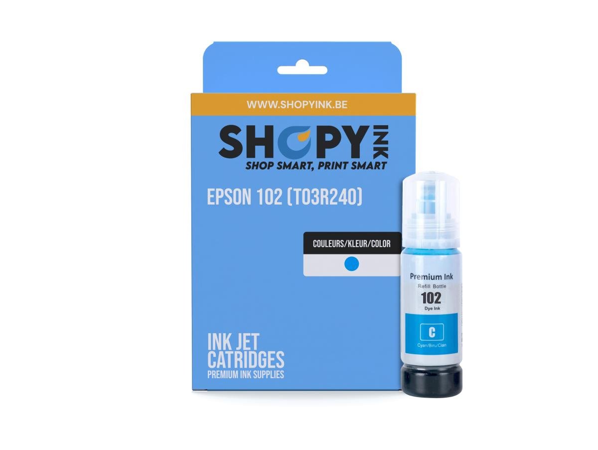 ShopyInk Epson 102 (T03R240) – Cartouche Cyan Compatible