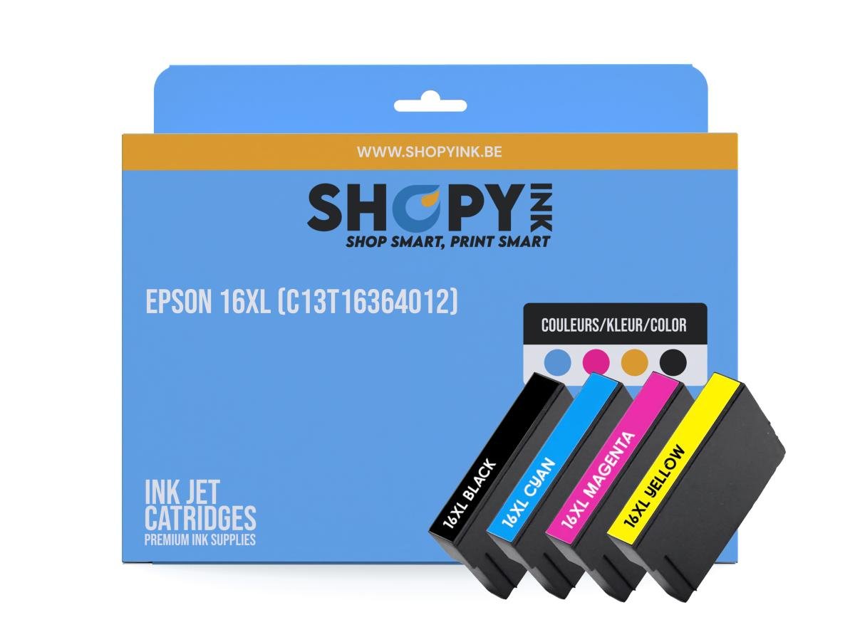 Epson 16 XL (C13T16364012) – Cartouche Pack Compatible – Hoge Capaciteit – Cartouches d'encre – ShopyInk België