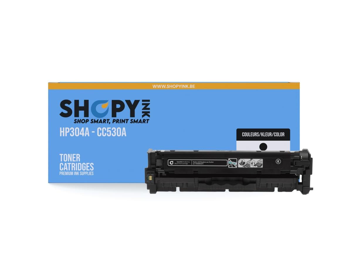 HP 304A (CC530A) – Toner Noir Compatible – Zwart – Standaard Capaciteit – Cartouches toner – ShopyInk België