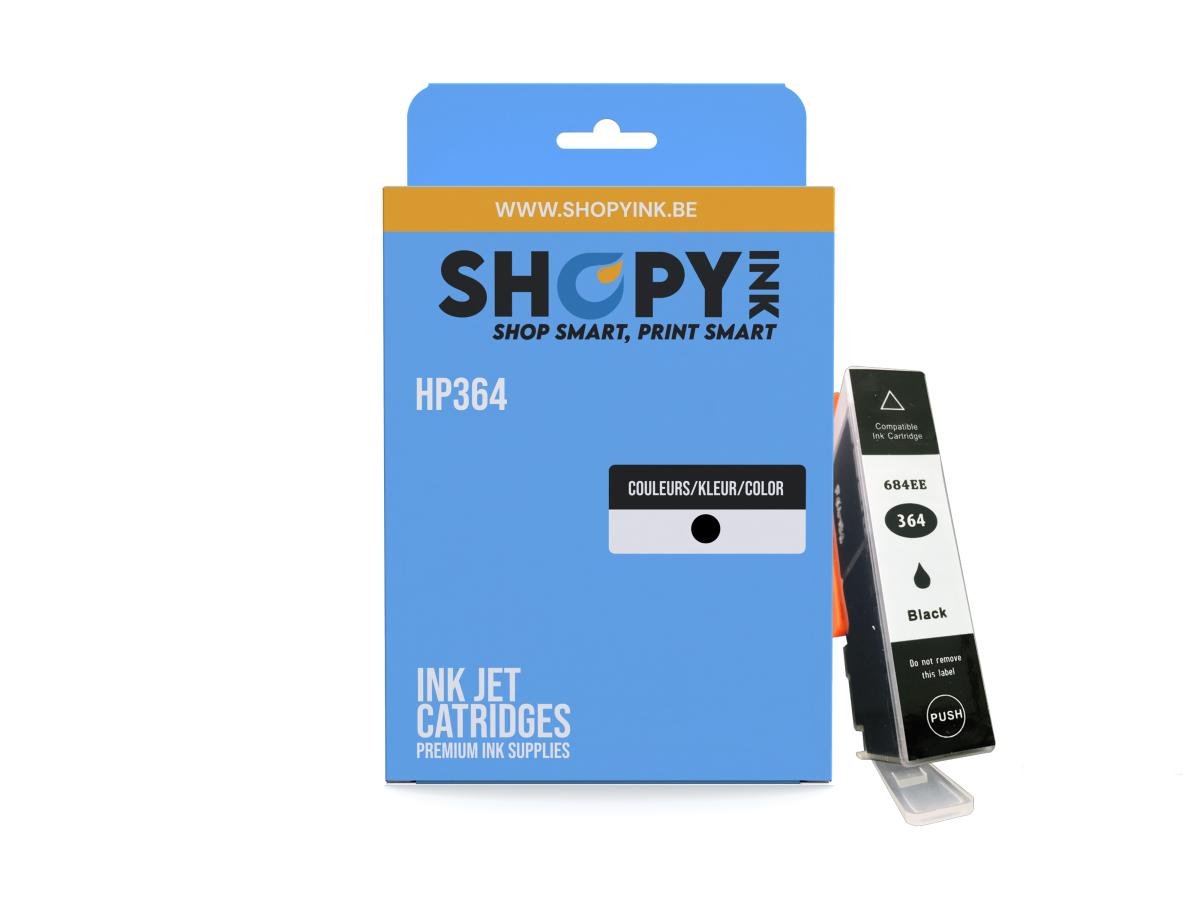 HP 364 (CB316EE) – Cartouche Noir Compatible – Zwart – Standaard Capaciteit – Cartouches d'encre – ShopyInk België