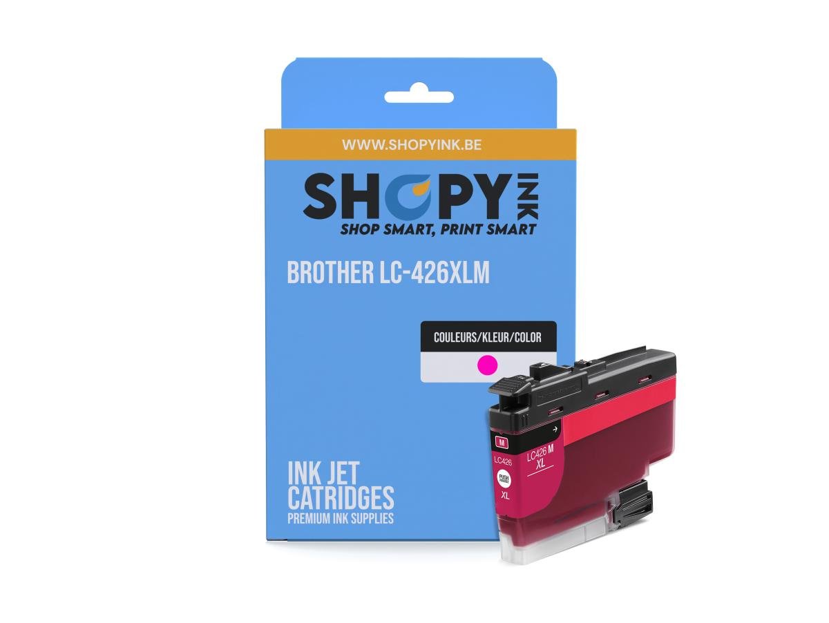 Brother – Brother 426 (LC-426XLM) – Cartouche Magenta Compatible – Hoge Capaciteit – Cartouches d'encre – ShopyInk België