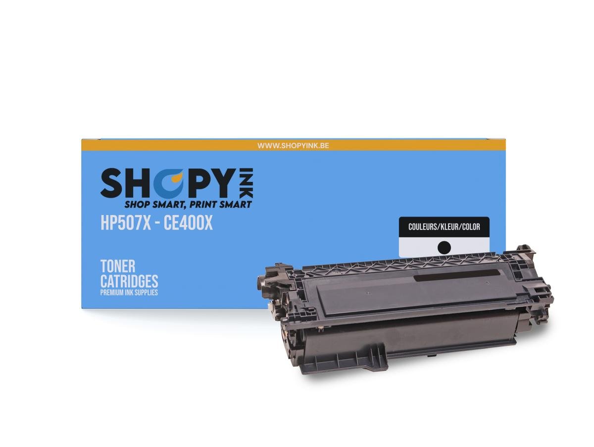 HP 507X (CE400X) – Toner Noir Compatible – Zwart – Hoge Capaciteit – Cartouches toner – ShopyInk België