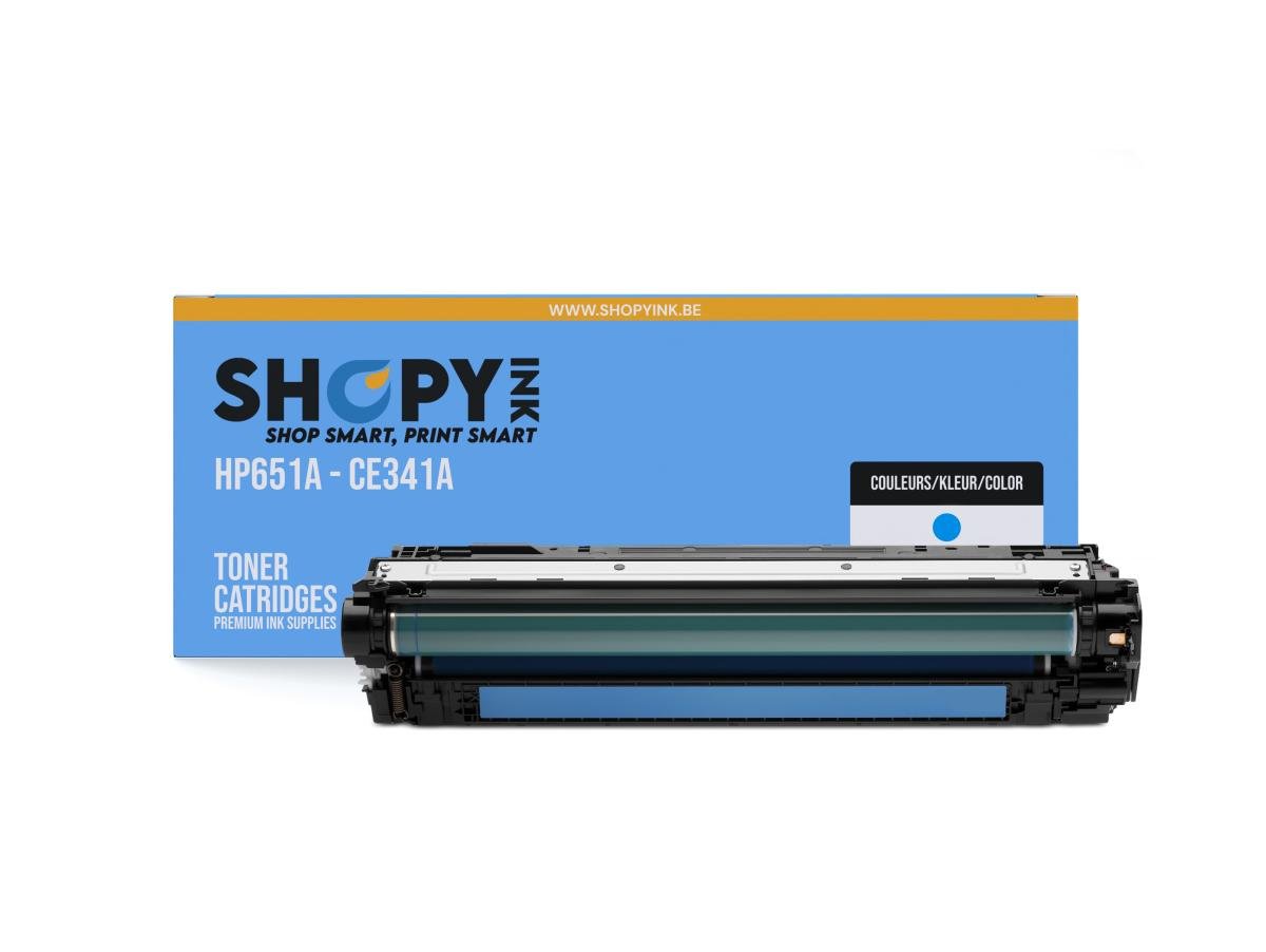 HP 651A (CE341A) – Toner Cyan Compatible – Cyaan – Standaard Capaciteit – Cartouches toner – ShopyInk België