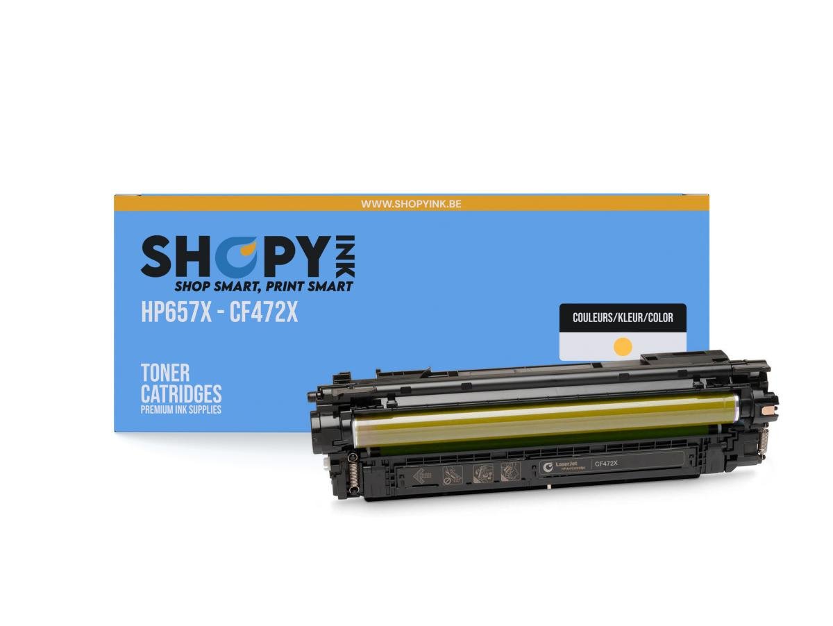 ShopyInk HP 657X (CF472X) – Toner Jaune Compatible