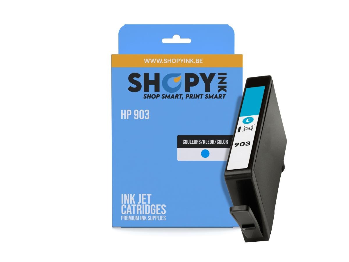HP 903 (T6L87AE) – Cartouche Cyan Compatible – Cyaan – Standaard Capaciteit – Cartouches d'encre – ShopyInk België