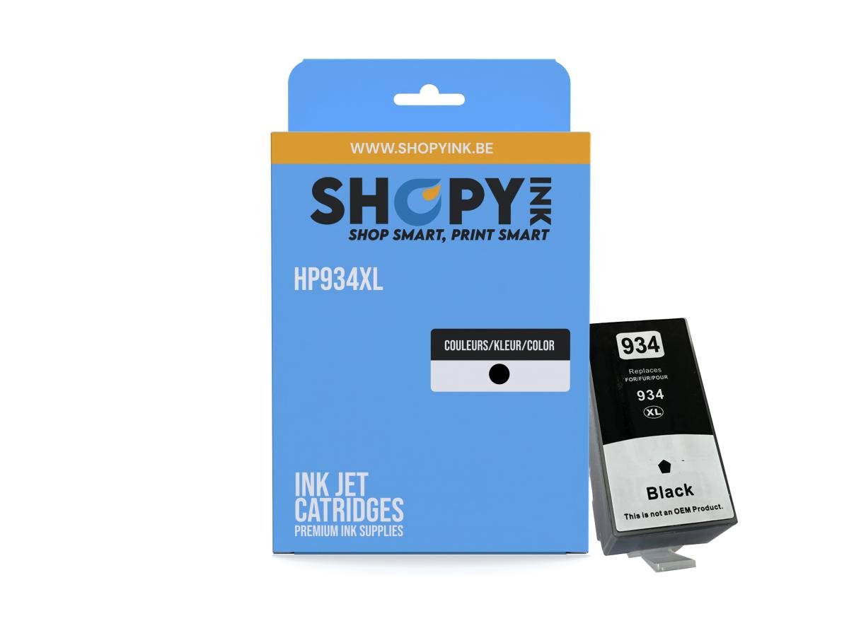 HP 934 XL (C2P23AE) – Cartouche Noir Compatible – Zwart – Hoge Capaciteit – Cartouches d'encre – ShopyInk België