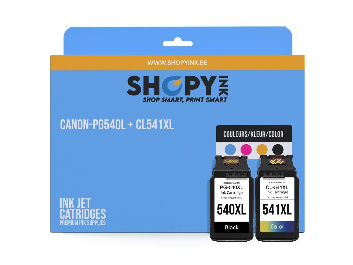 ShopyInk Canon PG-540 (PG-540L / CL-541XL photo value pack) – Cartouche Pack Compatible