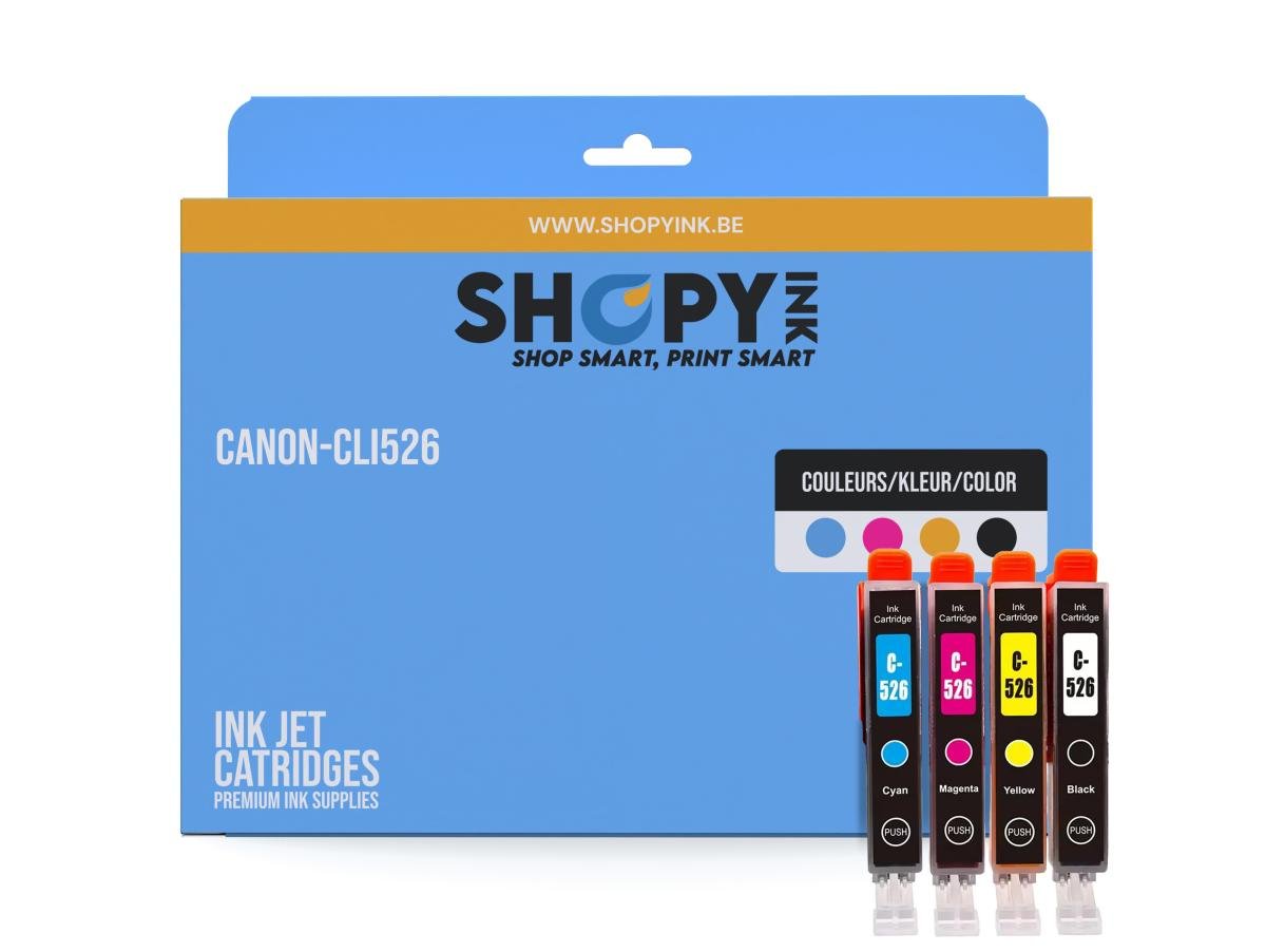 ShopyInk Canon CLI-526 (CLI-526C/M/Y) – Cartouche Couleur Compatible