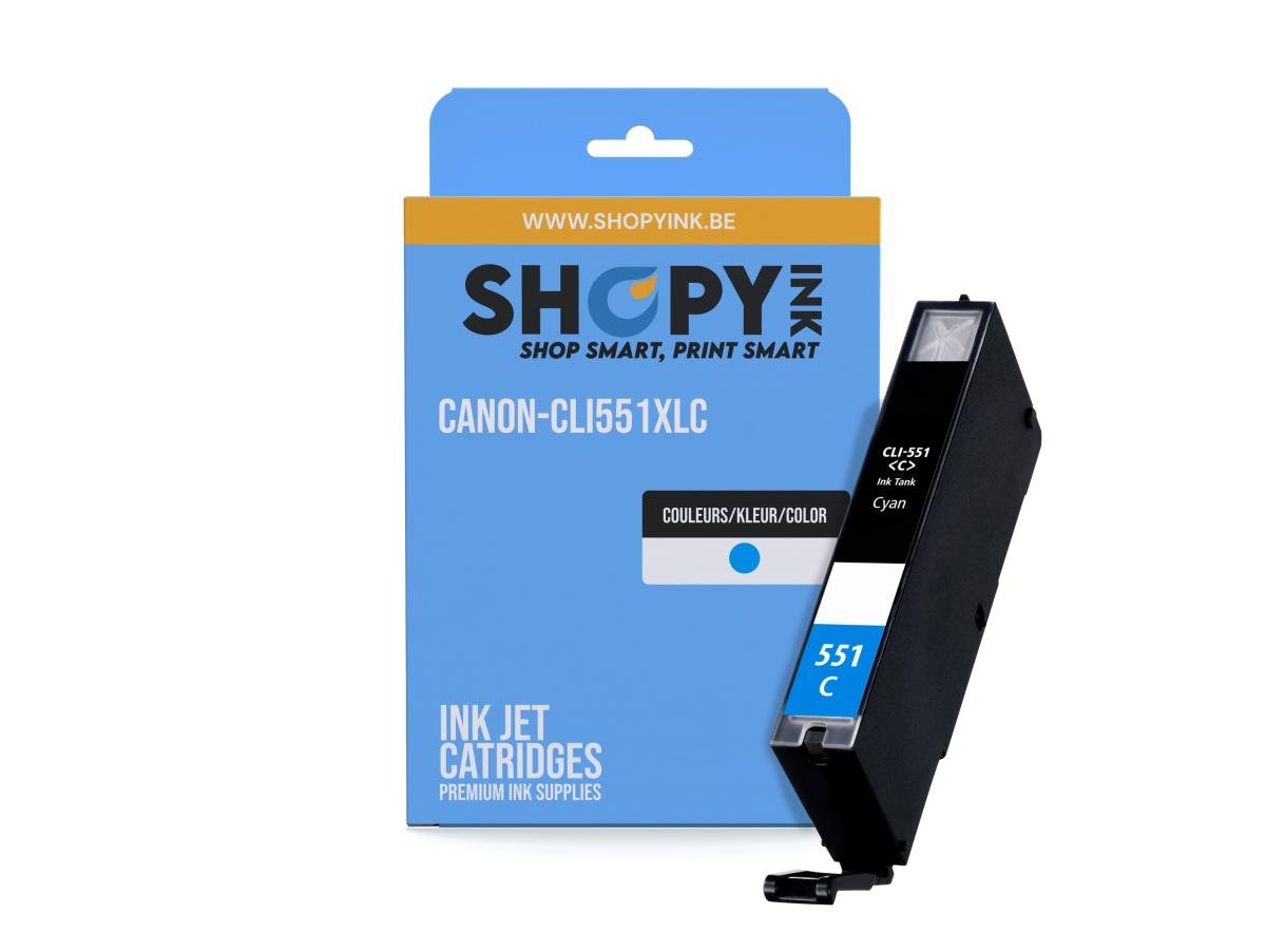 ShopyInk Canon CLI-551 (CLI-551C XL) – Cartouche Cyan Compatible