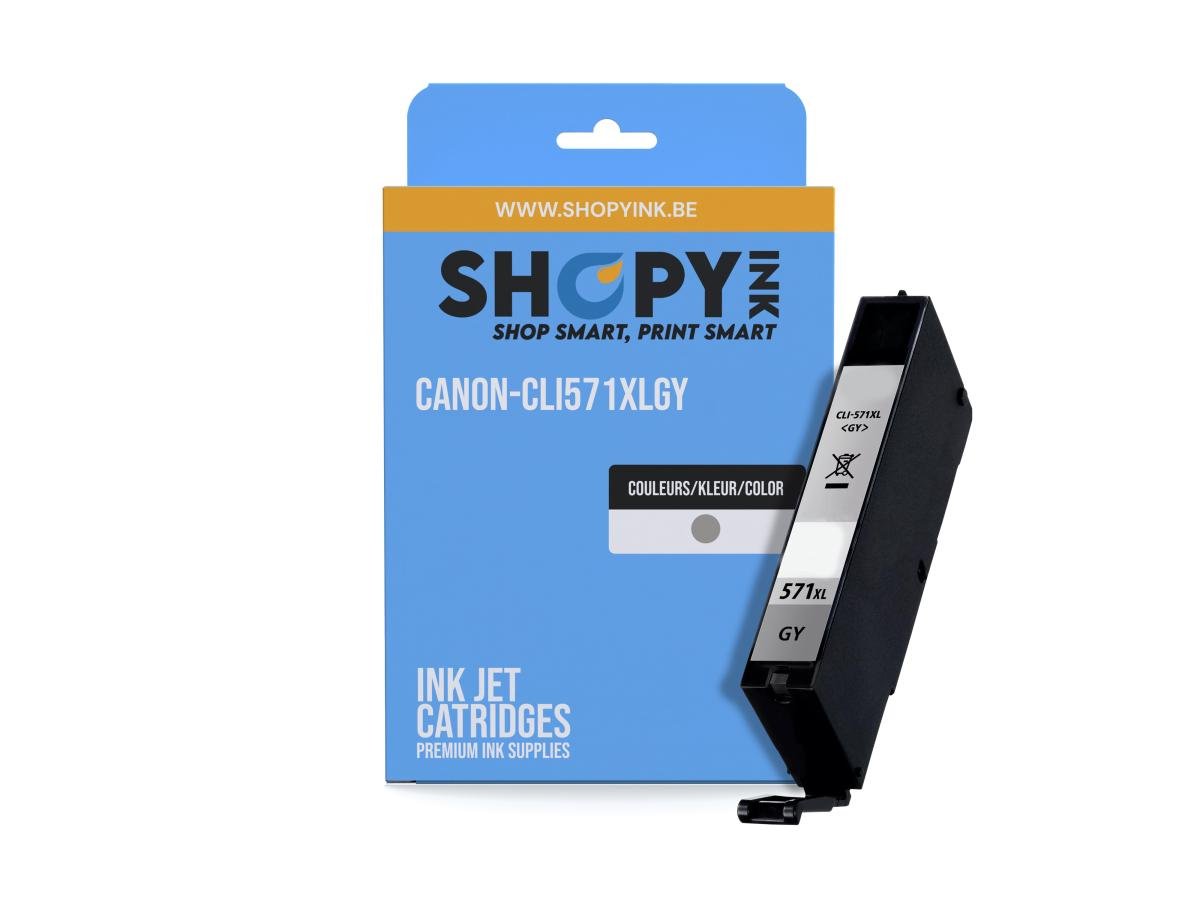 ShopyInk Canon CLI-571 XL (CLI-571XLGY) – Cartouche Gris Compatible