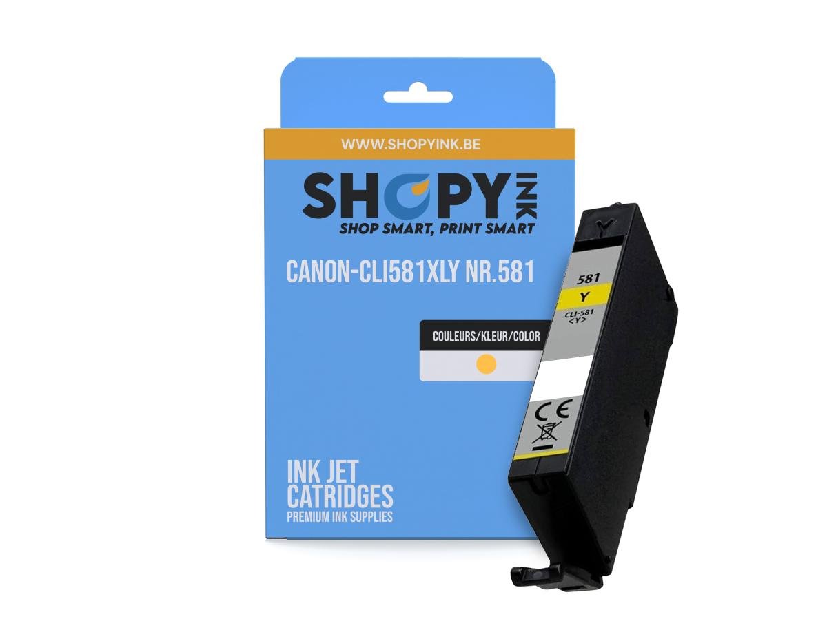 ShopyInk Canon CLI-581 (CLI-581XL Y) – Cartouche Jaune Compatible