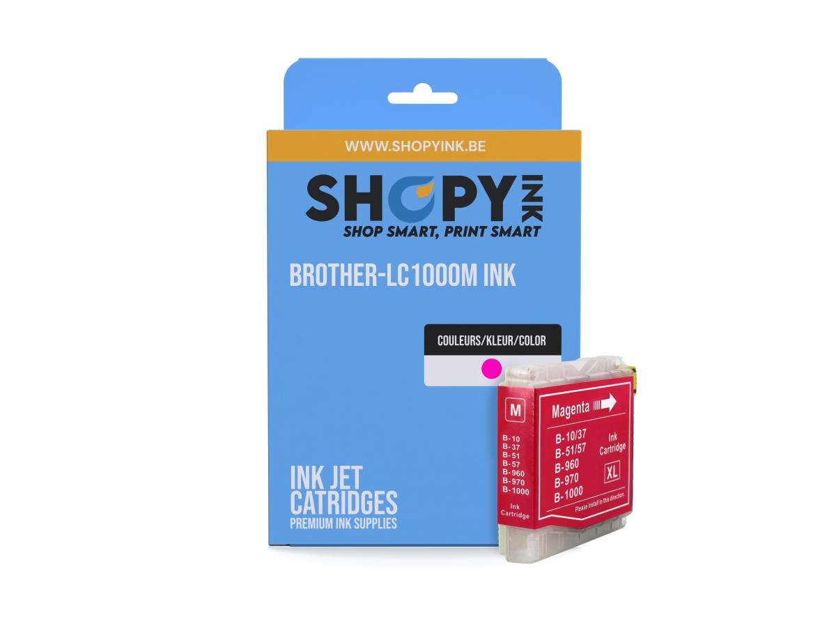 ShopyInk Brother LC-1000 (LC-1000M) – Cartouche Magenta Compatible