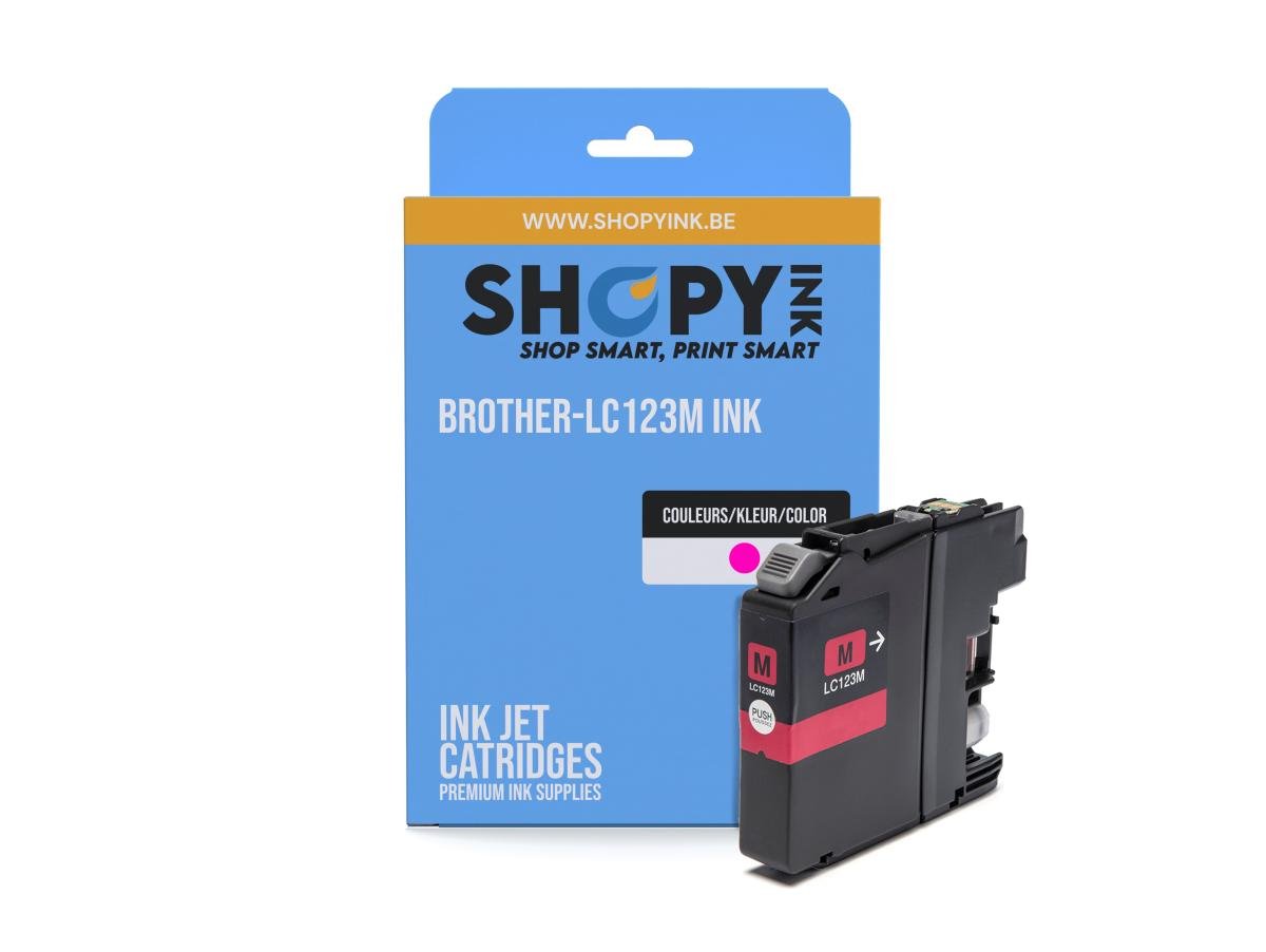 Brother – Brother LC-123 (LC-123M) – Cartouche Magenta Compatible – PROD-890 – Standaard Capaciteit – Cartouches d'encre – ShopyInk België