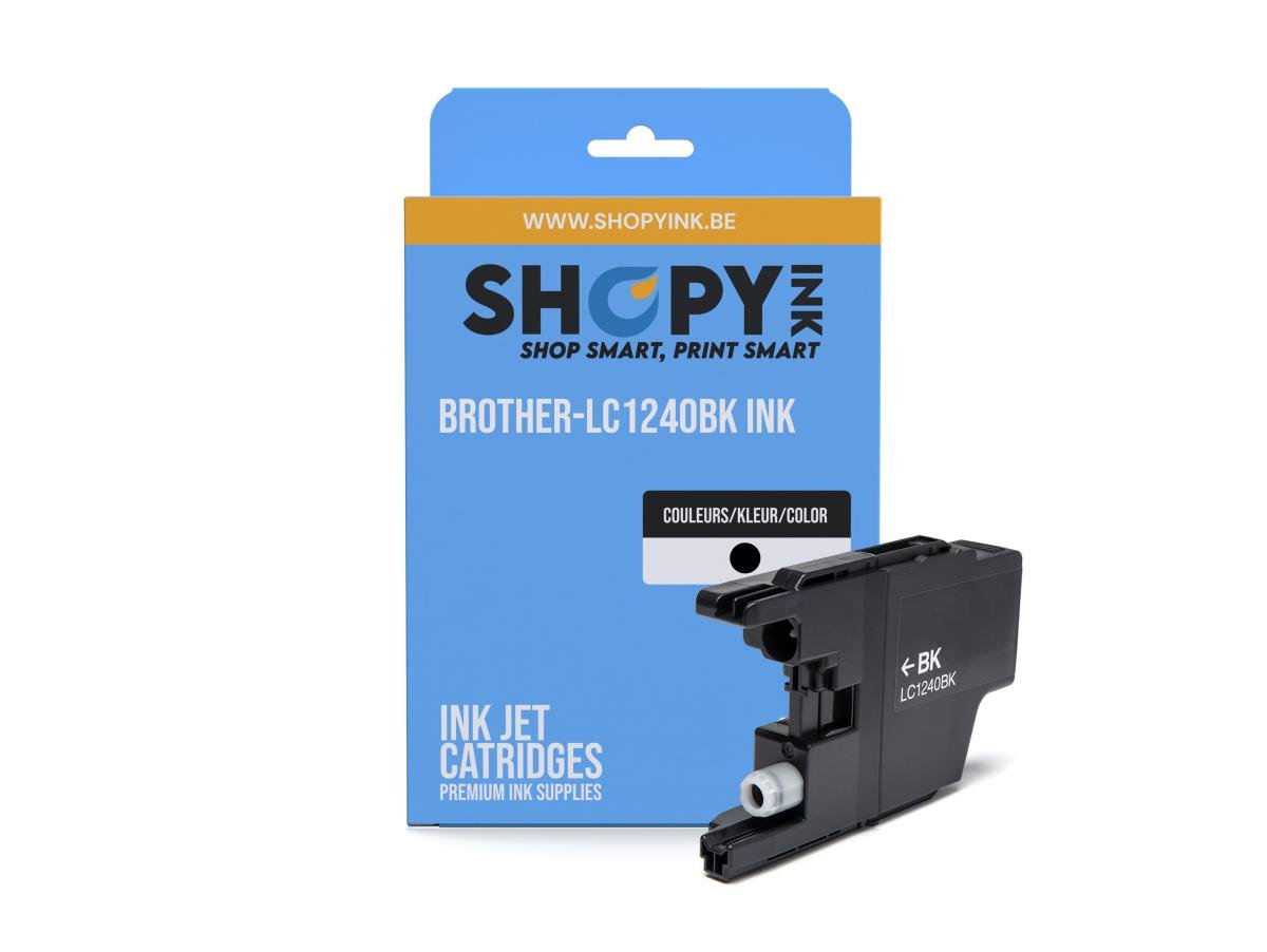 Brother – Brother LC-1240 (LC-1240BK) – Cartouche Noir Compatible – PROD-875 – Zwart – Standaard Capaciteit – Cartouches d'encre – ShopyInk België