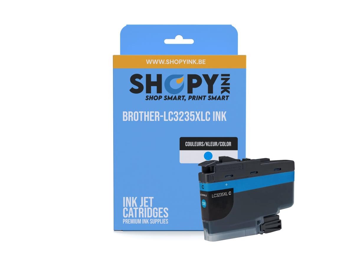Brother – Brother LC-3235 (LC-3235XLC) – Cartouche Cyan Compatible – PROD-957 – Cyaan – Hoge Capaciteit – Cartouches d'encre – ShopyInk België
