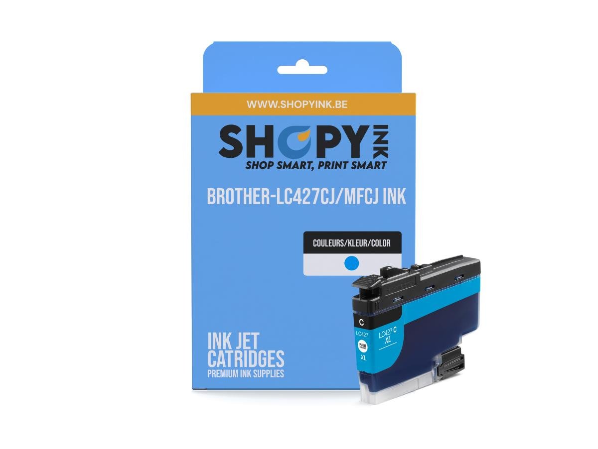 Brother – Brother LC-427 (LC-427C) – Cartouche Cyan Compatible – PROD-992 – Cyaan – Standaard Capaciteit – Cartouches d'encre – ShopyInk België