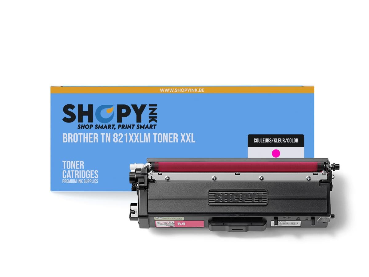 Brother – Brother TN-821 XXL (TN-821XXLM) – Toner Magenta Compatible – PROD-829 – Extra Hoge Capaciteit – Cartouches toner – ShopyInk België