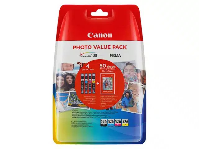 Cartouches Canon-CLI526 Pixma ink (5) cmyk